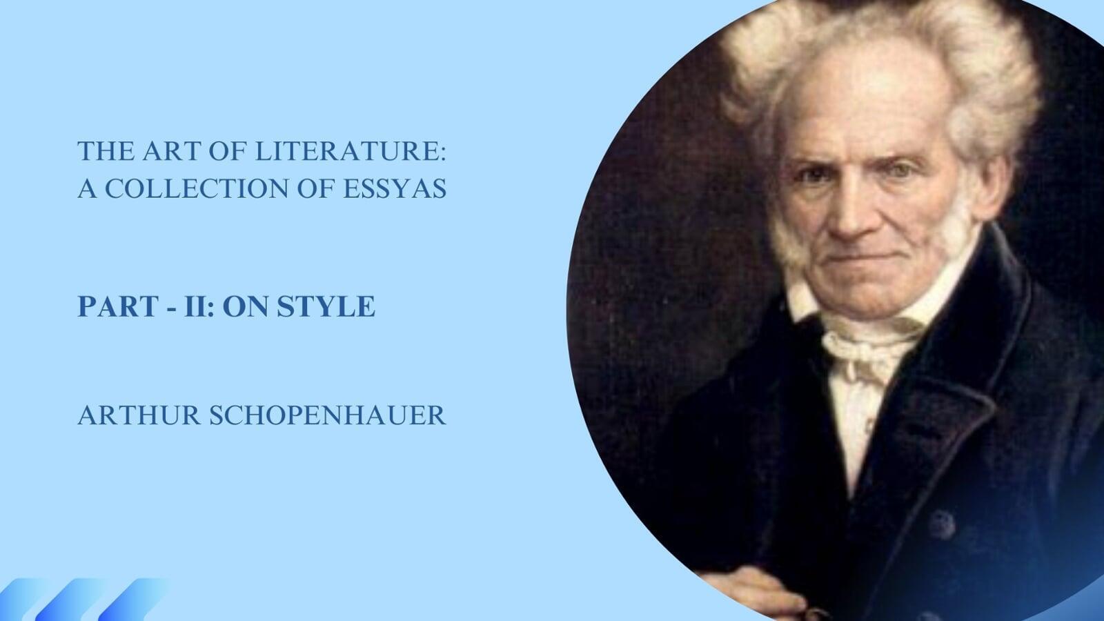 THE ART OF LITERATURE: A COLLECTION OF ESSAYS (Part - II)